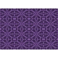 thumbnail image 1 of Ahgly Company Machine Washable Indoor Rectangle Transitional Dark Orchid Purple Area Rugs, 2' x 4', 1 of 7