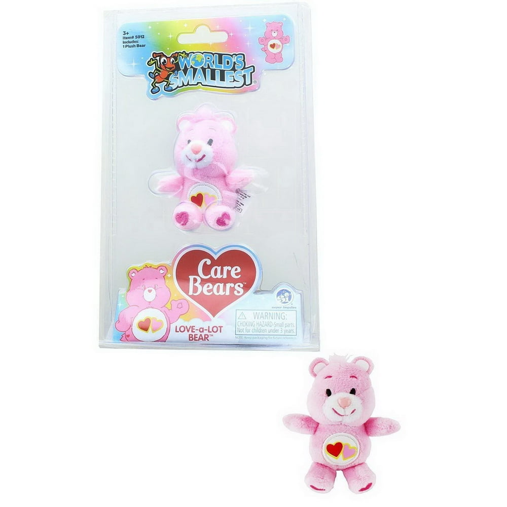 Worlds Smallest Care Bears Mini Plush Toy LoveaLot Bear Walmart