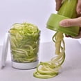 thumbnail image 4 of Estbridge Xemplaro Vegetable Cutter Manual Spiral Cutter Kitchen Gadgets for Carrots Cucumbers Veggetti, 4 of 8