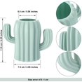 thumbnail image 2 of 2 Pieces Cactus Pen Holder Cactus Pen Pencil Container Desktop Supplies Pen Cups Cosmetic Makeup Brush Holder for Student Multifunction Storage Box Office (Green), 2 of 7