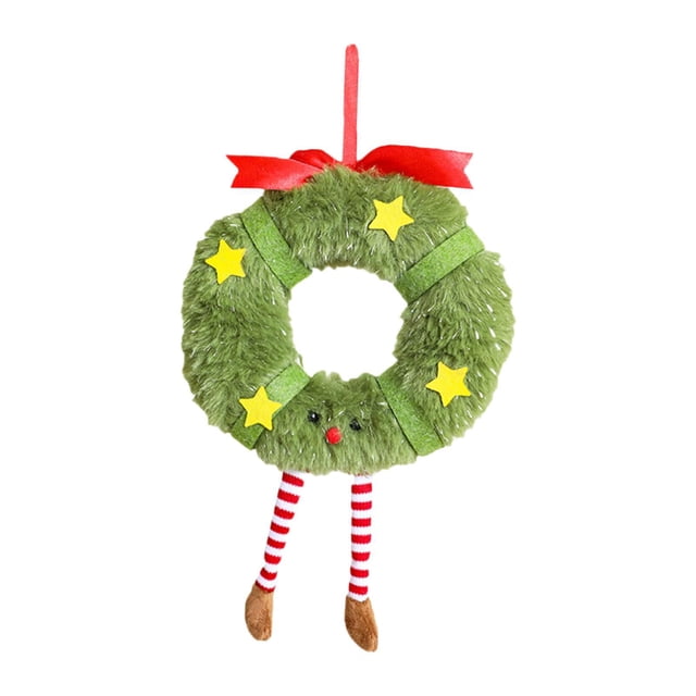 Muñeco de Peluche Navideño, 15 x 22 cm, Decoración Colgante Redonda, Accesorio Versátil para Repisas de Chimenea