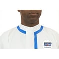 thumbnail image 2 of ViroGuard® 2, White Biohazard Suit, Elastic Wrists & Ankles, Front Zipper with Sealable Storm Flap, Thumb & Finger Loops, Taped Seams, Mandarin Collar, 2 of 6