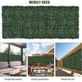 thumbnail image 5 of Faux Ivy Privacy Fence Screen Outdoor Expandable Artificial Greenery Roll Fake Hedge Wall Patio Green Plastic Leaf Plant Vine Grass Panels Gate Covering for Garden Yard Balcony (118.5x59.5 in), 5 of 6