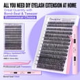 thumbnail image 2 of Kit de extensión de pestañas Pawotence Lash Clusters 40D 280 piezas 9-16 mm, 2 of 7