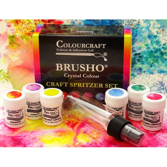 Brusho Crystal Colours - Craft Spritzer Set
