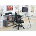 thumbnail image 5 of Fiora 59-inch Grey Modern Swivel Convertible Desk Storage, 5 of 6