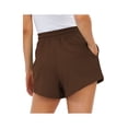 thumbnail image 5 of Women Summer Sweat Shorts High Waist Drawstring Athletic Shorts Comfy Sports Running Shorts with Pockets, 5 of 6