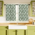 thumbnail image 5 of Kitchen Curtains (2 Pcs) Over Sink for Bathroom Window Cafe Basement Cortinas para Cocina Farmhouse Short Mini Curtain Saga Green Spring Plant Elegant Country Rustic Modern Cute - 26×36", 5 of 6