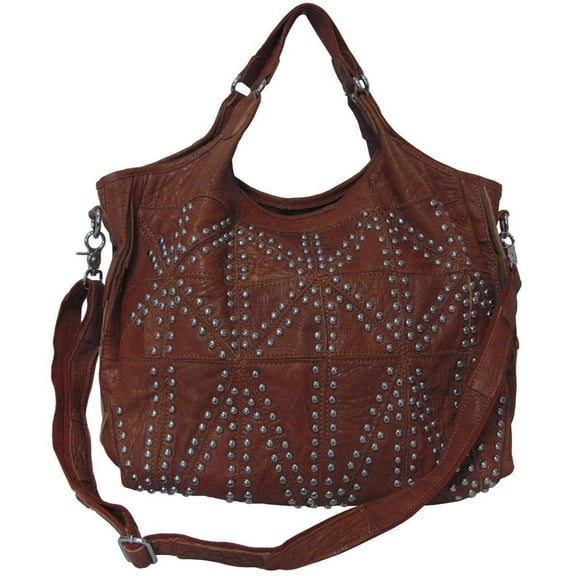 AmeriLeatherSpirit Tote Bag - Women's Shoulder Bag, Casual Handbag for Work & Travel-Color:Brown