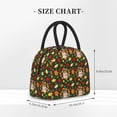 thumbnail image 5 of XMXT Reusable Lunch Bag Women, Cartoon Coffee Maple Large Lunchbox Insulated Lunch Box for Work School, Multicolor, 5 of 9
