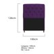 thumbnail image 3 of Cabecera Lady individual - Morado WEIK Lady, 3 of 3