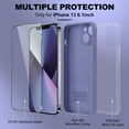thumbnail image 5 of Compatible with iPhone 13 Case, Premium Silicone Upgraded [Camera Protection]  [Soft Anti-Scratch Microfiber Lining] Phone Case for iPhone 13 6.1 inch - Lavender Grey, 5 of 14