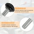 thumbnail image 4 of Uxcell 10 Pieces Knurled Clamping Knobs M8 x 40mm Metric Thread 304 Stainless Steel 22mm Matte Head Thumb Screws Black, 4 of 6