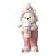 thumbnail image 1 of Figurita de oso de resina, Animal nórdico bonito, sosteniendo una bebida, decoración artística coleccionable para el hogar, familia, niños, oficina, Rosa, 1 of 9