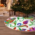 thumbnail image 5 of Sikiie Paisley Nativity Christmas Tree Skirt, Jesus Christian Winter Holiday Tree Mat Decoration(30-48IN)36", 5 of 6