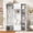 Ancient White, variant on ChenyueFurn American Style 4-in-1 Hall Tree, Padded Bench, 4 Hooks & Multi-Tier Shelves,Black