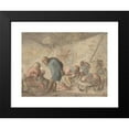 thumbnail image 2 of Adriaen van Ostade 24x19 Black Modern Framed Museum Art Print Titled - Peasants Drinking (1610-85), 2 of 5