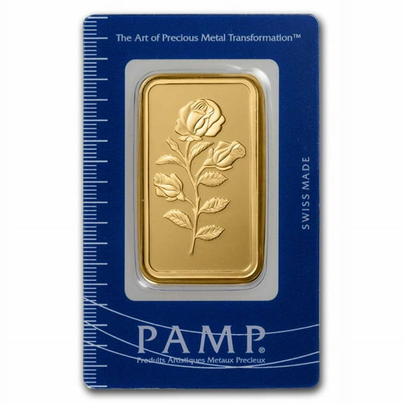 50 gram Gold Bar - PAMP Suisse Rosa (In Assay)