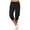 Black, variant on Women's Casual Work Pants Cargo Trousers Everyday Stretch Pocket Slim Fit Straight Leg Bottoms Weekend Khaki Slacks XXL