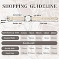 thumbnail image 4 of ANBEER 12mm Flat Thin Elegant Genuine Leather Watch Strap,Quick Release Replacement Watch Band,Beige with Silver Buckle, 4 of 7