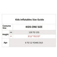 thumbnail image 4 of Morph Red Abductee Alien Pmu Inflatable Kids Costume Halloween Costume For Unisex Green One Size, 4 of 4