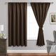 thumbnail image 1 of Jiuzhen Cortinas Opacas Para Dormitorio – Aislamiento Térmico Para Oscurecer La Habitación, Reducción De Ruido, 70 X 63 Pulgadas De Largo, Cortinas Para Sala De Estar, Juego De 2 Paneles Con Alzapaños, 1 of 1