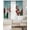 Aurora Gradient, variant on Blue Snowman Christmas Blackout Curtains for Bedroom, Thermal Insulated Window Treatment, Xmas Tree Snowflake Elk Winter Grommet Top Blackout Draperies and Drapes for Basement 27.5"x39" 2 Panels