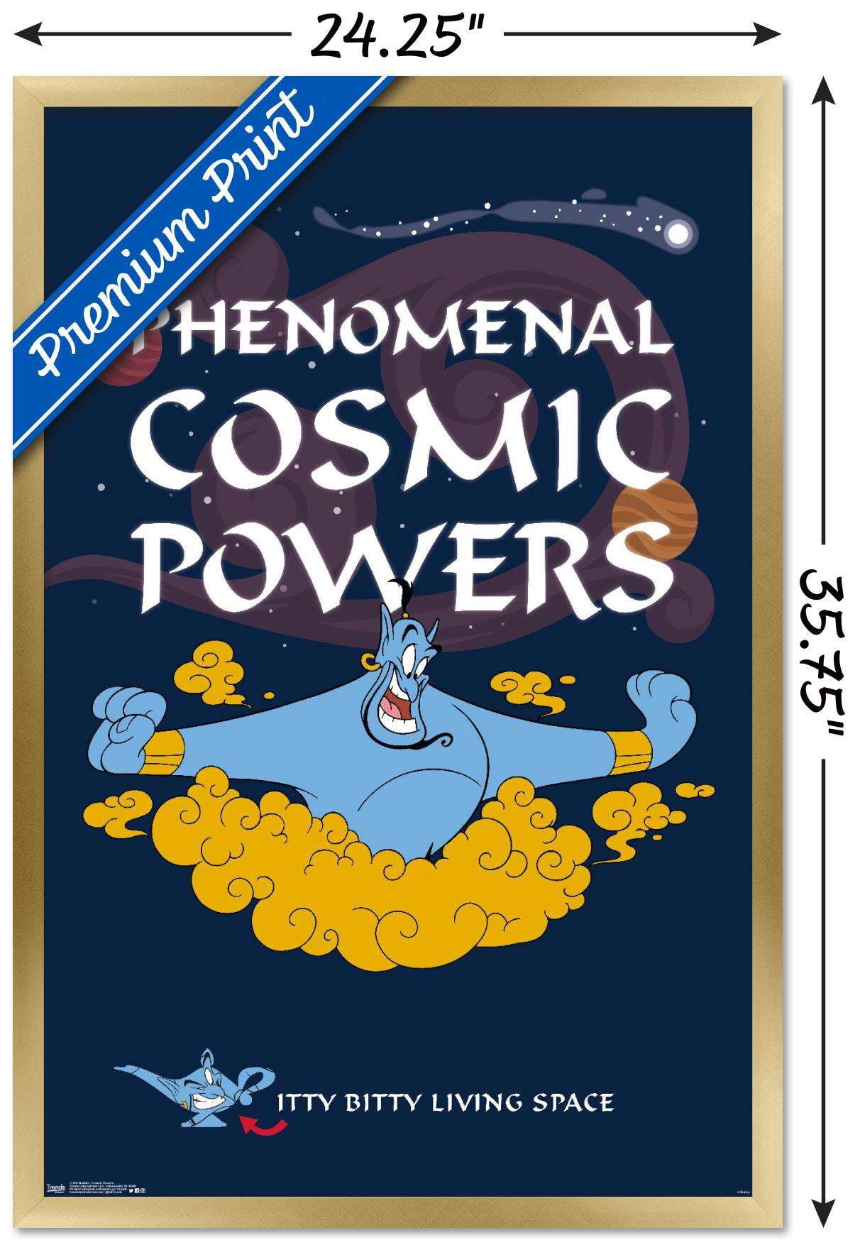 Disney Aladdin - Cosmic Powers Wall Poster, 22.375" x 34", Framed