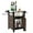 03 Brown, variant on Grill Cart Outdoor with Wheels, Outdoor Prep Table with Wicker Storage and Rolling Wheels, Samll Kitchen Island Serving Cart with Stainless Steel Table Top for BBQ, Porch, Patio, Brown