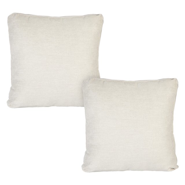 Set de 2 cojínes decorativos cuadrados grandes DICASA Niz Zita