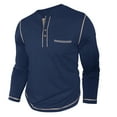 thumbnail image 7 of BXINGOHAI Men's Quarter Zip Pullover Long Sleeve Golf Shirts for Men Thermal 1/4 Half Zip Sweatshirts Navy 3XL, 7 of 7