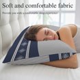 thumbnail image 5 of Navy Blue Striped Throw Pillow Cover 20 x 30 Inch Decorative Pillow Cover Contemporary Geometric Art Rustic Lumbar Pillowcase Seasonal Rectangle Cushion Case for Couch Sofa Bed Living Room, 5 of 9