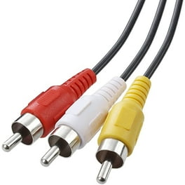 6ft Composite LR AV Cable Audio Visual RCA Male Red Yellow White TV Connector 6ft Composite LR AV Cable Audio Visual RCA Male Red Yellow White TV Connector