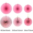 thumbnail image 2 of Abanico de papel Flor Decoración de fiesta de cumpleaños - Rosa Ormromra ZH-446-2, 2 of 7