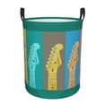 thumbnail image 1 of LNWH Laundry Basket, Colorful Guitars Music Strings Foldable Laundry Hamper With Handles Waterproof, Medium, 1 of 8