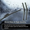 2Pcs Professional 22" Inch Bracketless J-Hook Windshield Wiper Blades