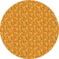 thumbnail image 1 of Ahgly Company Indoor Round Patterned Orange Red Orange Area Rugs, 5' Round, 1 of 6