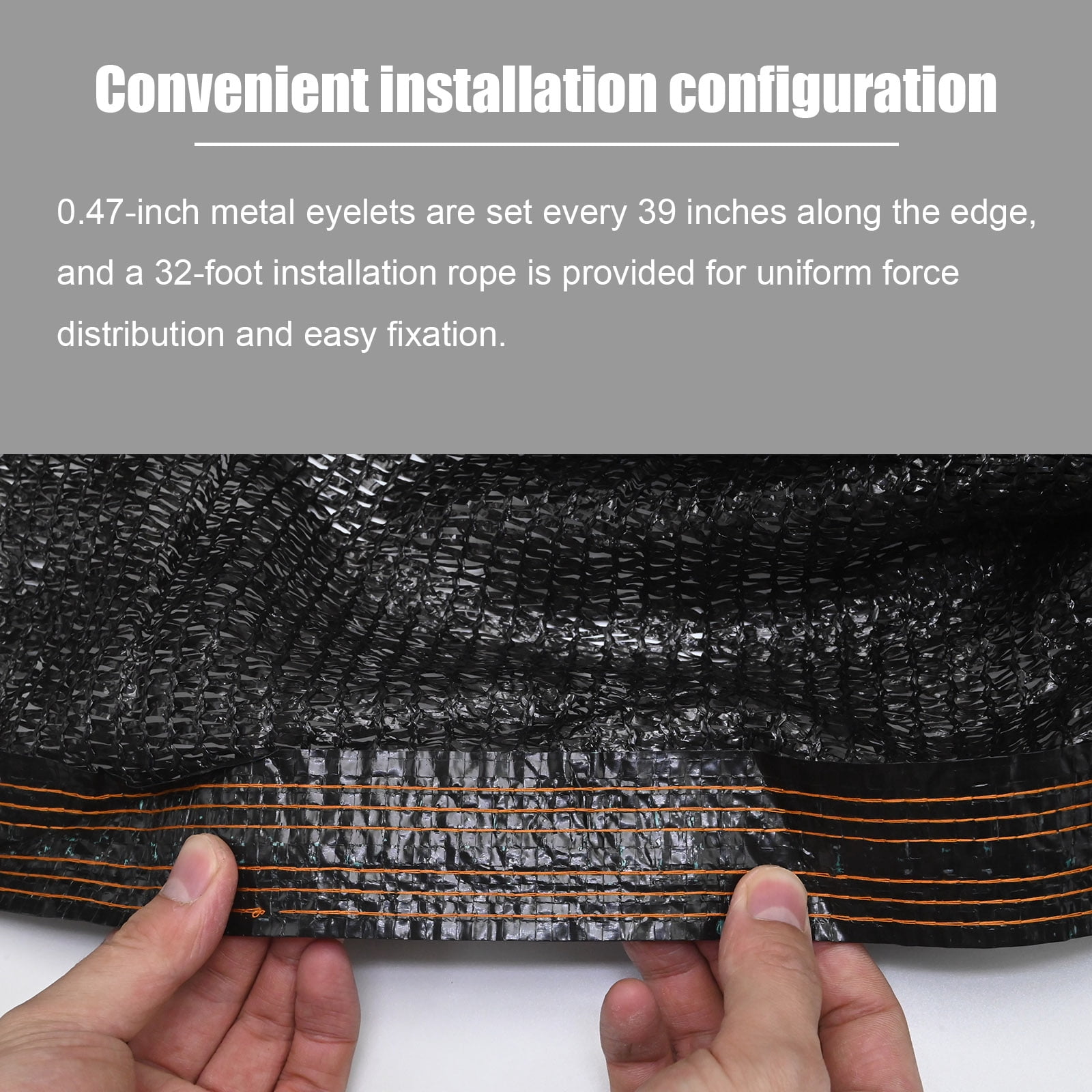Black, 80% UV Block Garden Shade Cloth, 10x20ft Mesh with Reinforced Grommets for Greenhouse Patio Chicken Coop