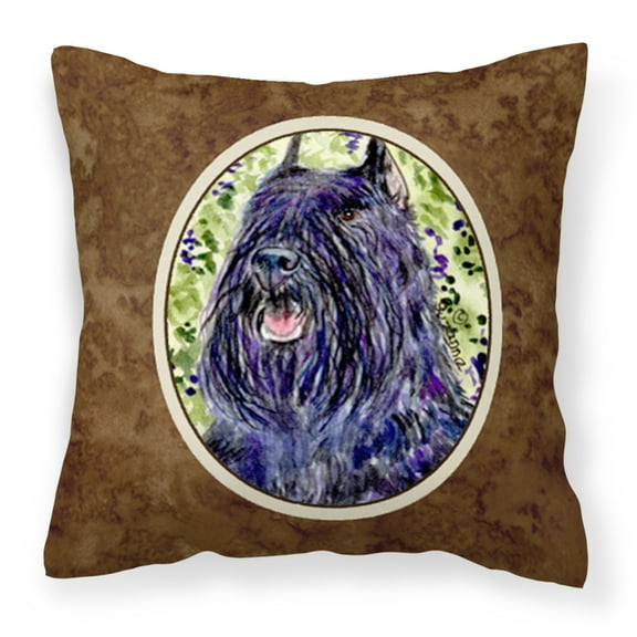 Carolines Treasures SS8853PW1414 Bouvier des Flandres Fabric Decorative Pillow, 14Hx14W, multicolor