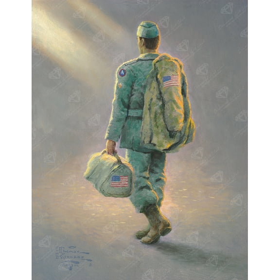 DIAMOND ART CLUB® Heading Home Diamond Painting Kit, Fun DIY Crafts for Adults, Round Diamond Art Canvas by Thomas Kinkade, 13" x 17" (33 cm x 42.7 cm)
