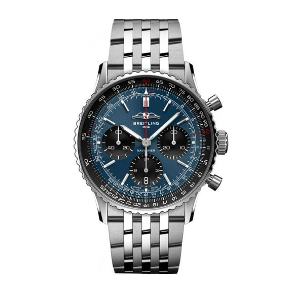 Breitling Navitimer B01 Chronograph 41 Automatic Blue Dial Steel Men's Watch AB0139241C1A1