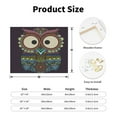 thumbnail image 2 of Picia Boho Owl Pattern Decorative Picture – Unique Wall Art, Modern Canvas Print for Trendy Interiors (Horizontal), 2 of 6