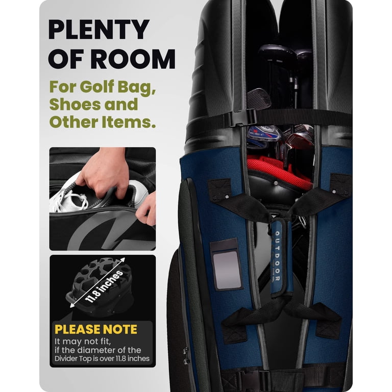OUTDOOR MASTER ゴルフバッグ OutdoorMaster Golf Travel Bags for Airlines with Wheels and Hard