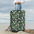 thumbnail image 5 of Cauagu Fun Panda Playing With Bamboo Leaves Print Travel Luggage Cover,Travel Dust-proof Suitcase Cover Softside Suitcase Protector for 18-32inch,Not Included Suitcase, 5 of 8