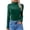 Green, variant on Womens Lace Mesh Sheer Tops Long Sleeve High Neck Shirts Slim Fitted Breathable Going Out Blouses Brown