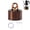 brown-B, variant on 2026 High-Power Portable Mini Outdoor Spirit Burner & Alcohol Stove,Mini Camping Alcohol Stove,Lightweight Compact Brass Aluminum Spirit Burner,Windproof Faster Heating Backpacking Hiking