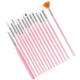 thumbnail image 3 of Nail Art Brush Set - 15 Pcs For Gel Polish, Dotting, Drawing And Painting Nails, 3 of 5