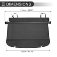 thumbnail image 7 of Unique Bargains Retractable Cargo Cover for Mazda CX-5 2017-2024 Rear Luggage Security Shield Black Carbon Fiber, 7 of 7