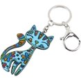 thumbnail image 2 of BONSNY Acrylic Cat Key Chains For Women Car Purse Bag Rings Pendant Girl Gift Charms, 2 of 2