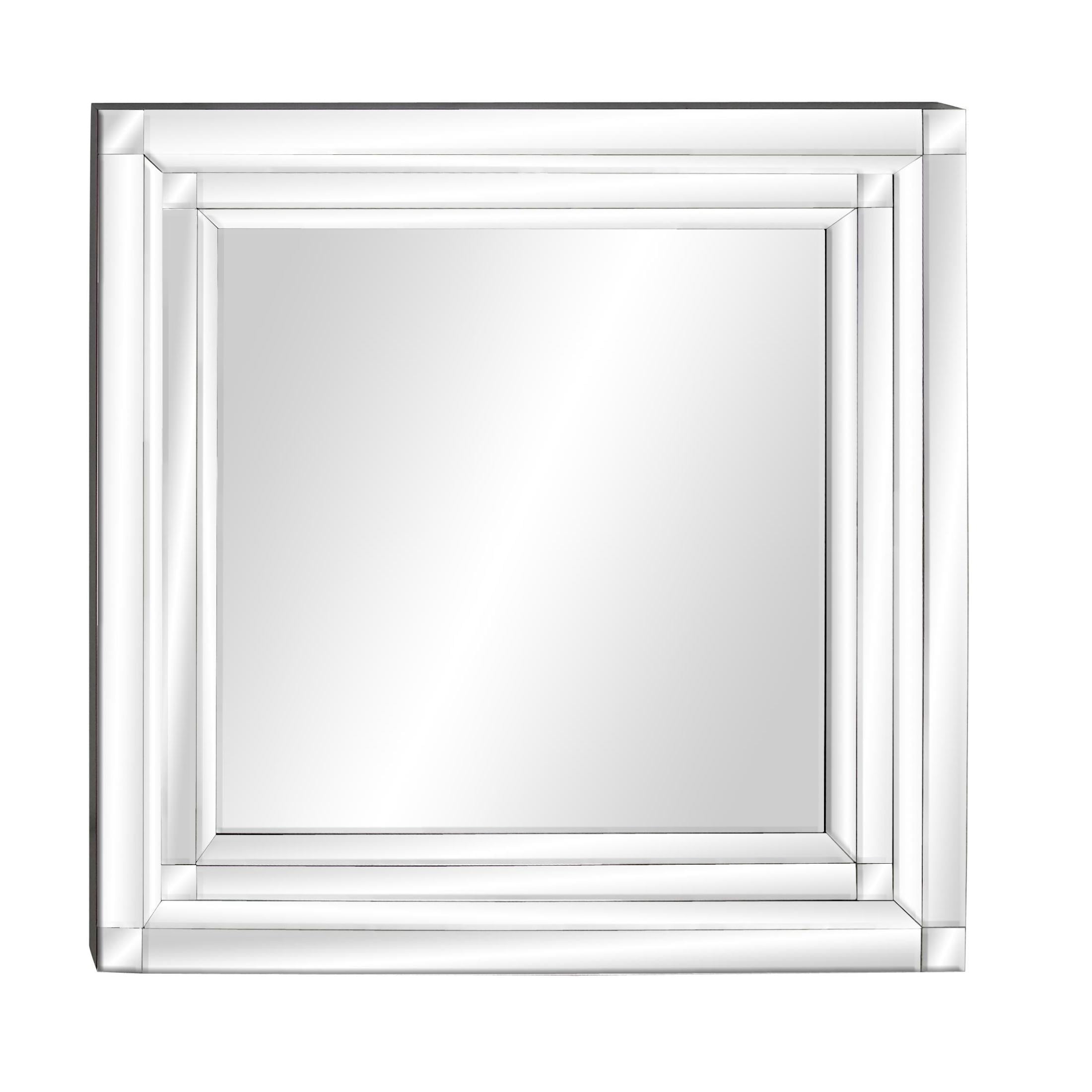 DecMode 39" x 40" Silver Wall Mirror